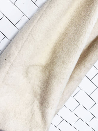 vintage gartenhaus mohair fox fur collar long coat | union made in USA - good market thrift store