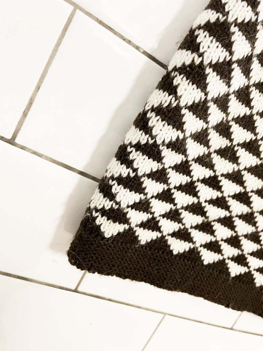 vintage geo knit mini skirt - good market thrift store