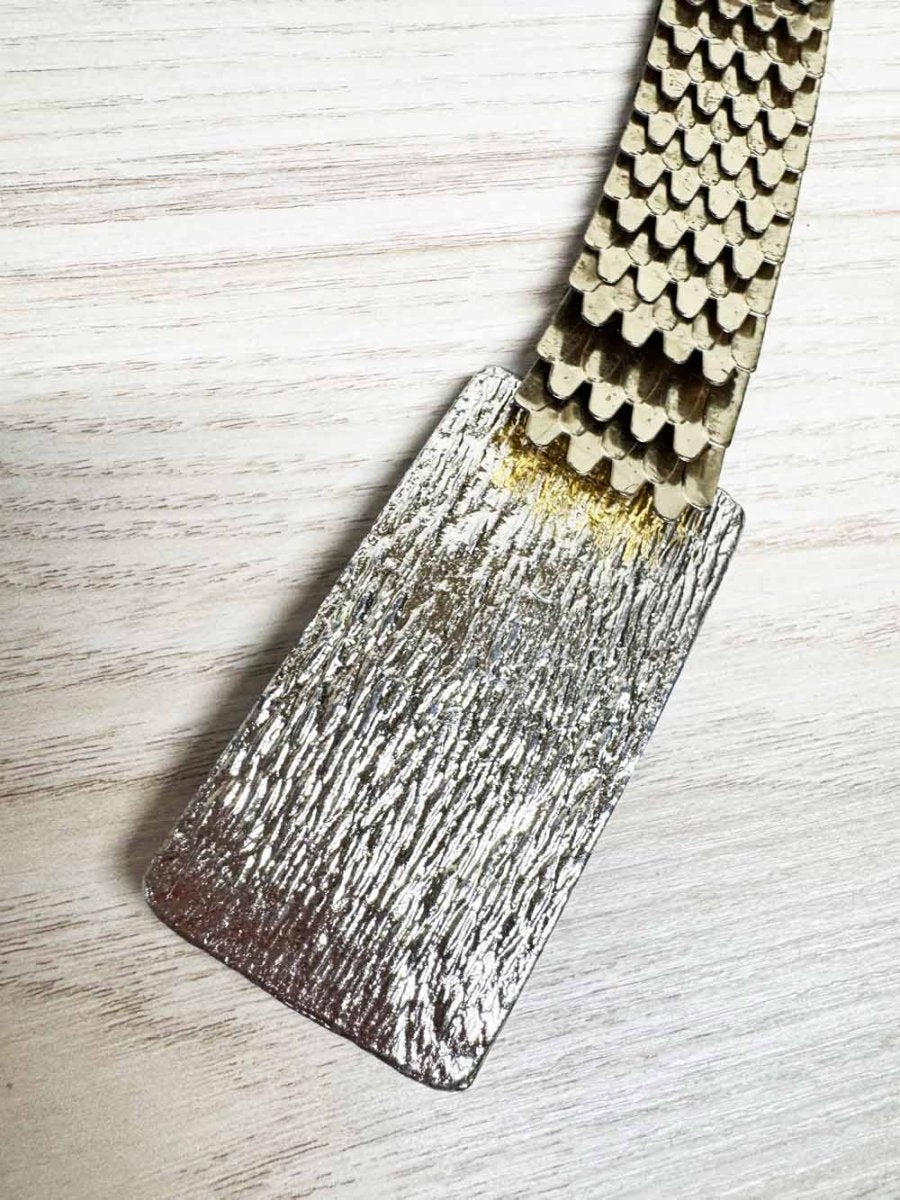 vintage gold 'snake' stretch dress belt - good market thrift store