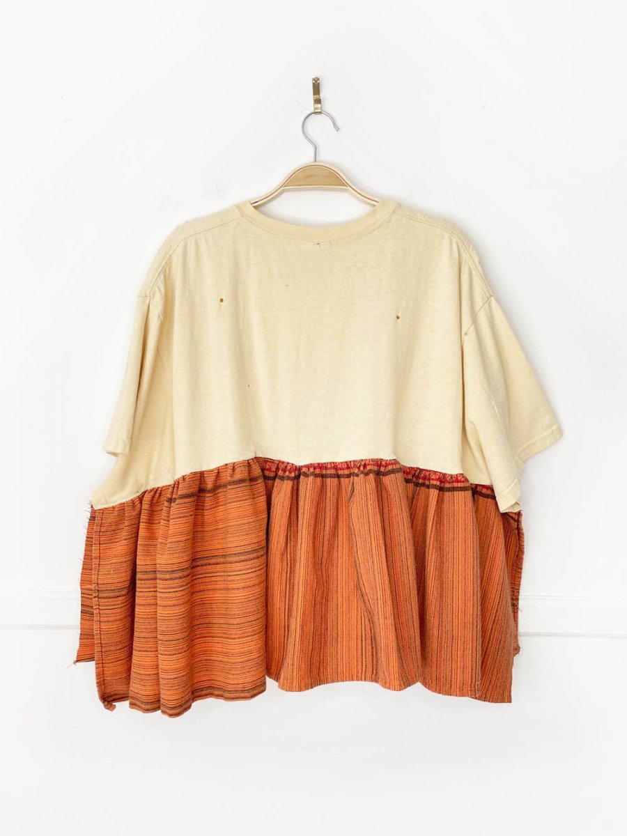 vintage grand canyon boho boxy cropped woven top | rework - good market thrift store