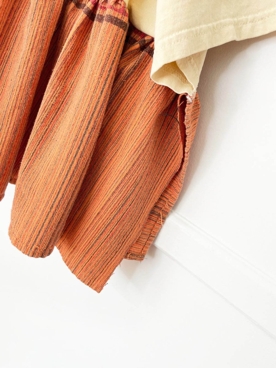 vintage grand canyon boho boxy cropped woven top | rework - good market thrift store