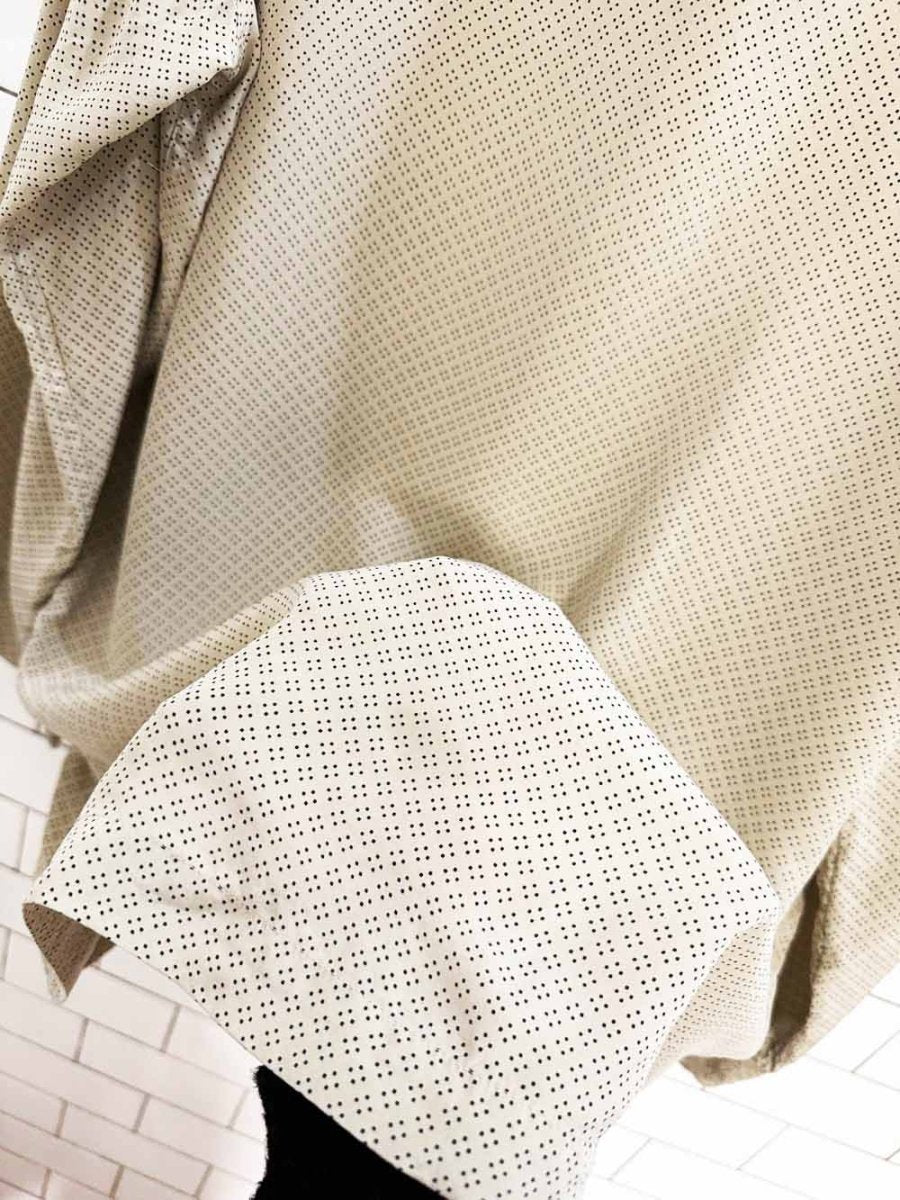 vintage grigio perla 100% silk blouse | made in Italy - good market thrift store