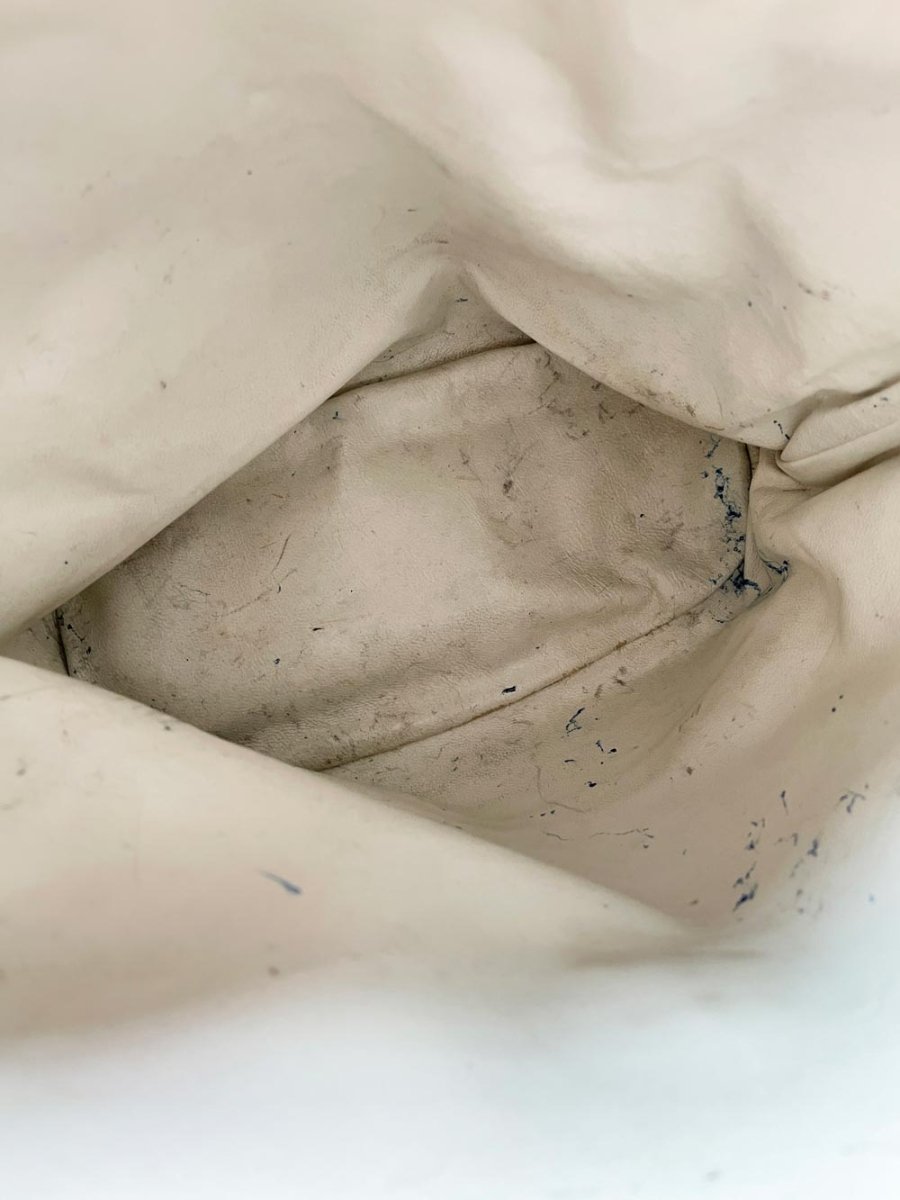 vintage gucci leather two - tone bucket bag | gold - tone hardware - good market thrift store