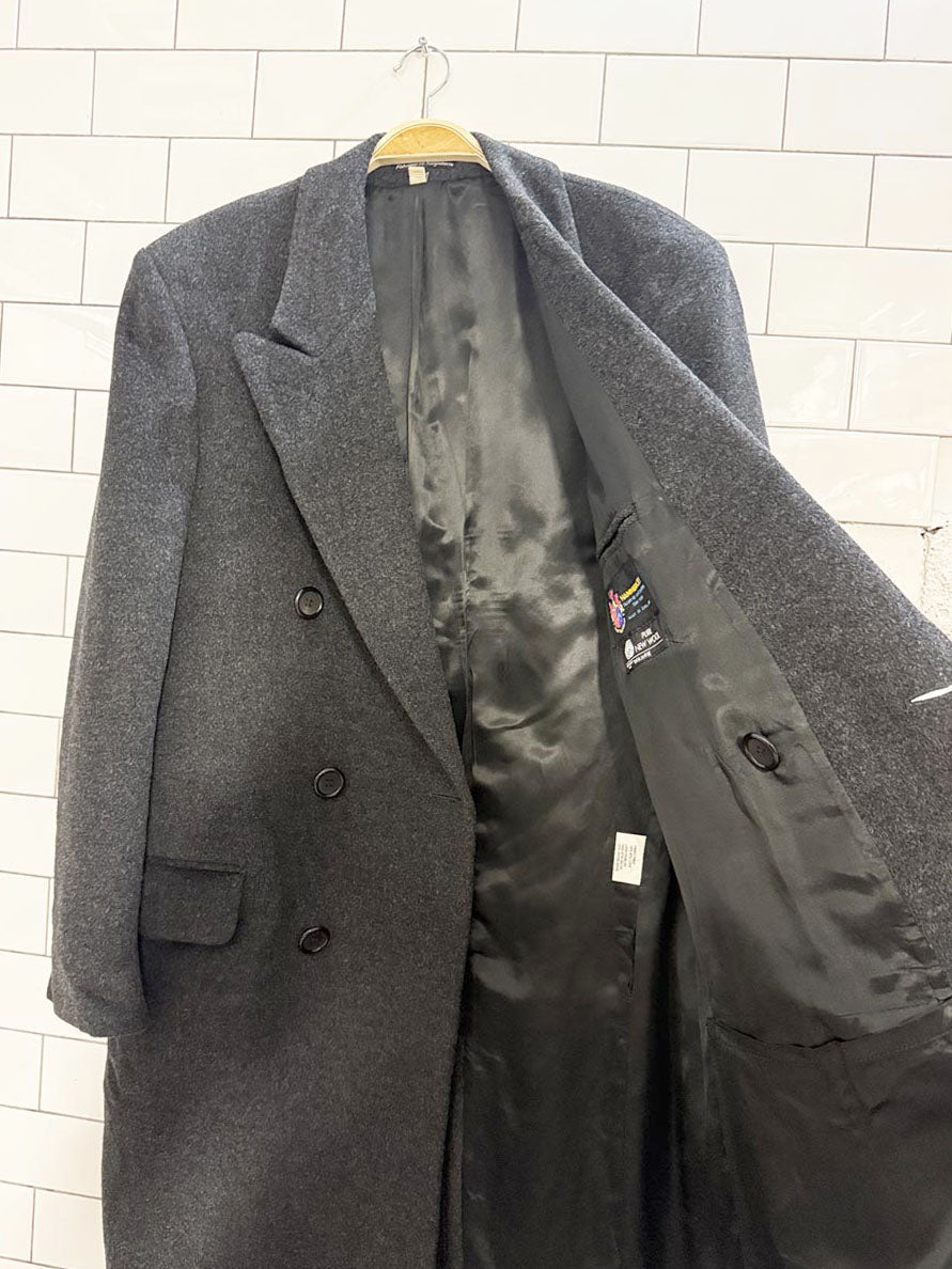vintage hammersley 100% wool double breasted coat | made in England - good market thrift store