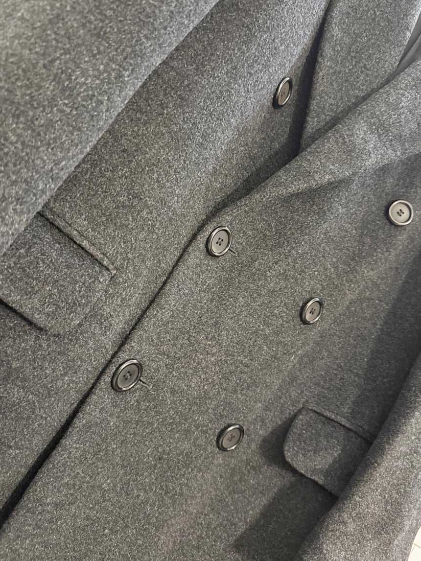 vintage hammersley 100% wool double breasted coat | made in England - good market thrift store