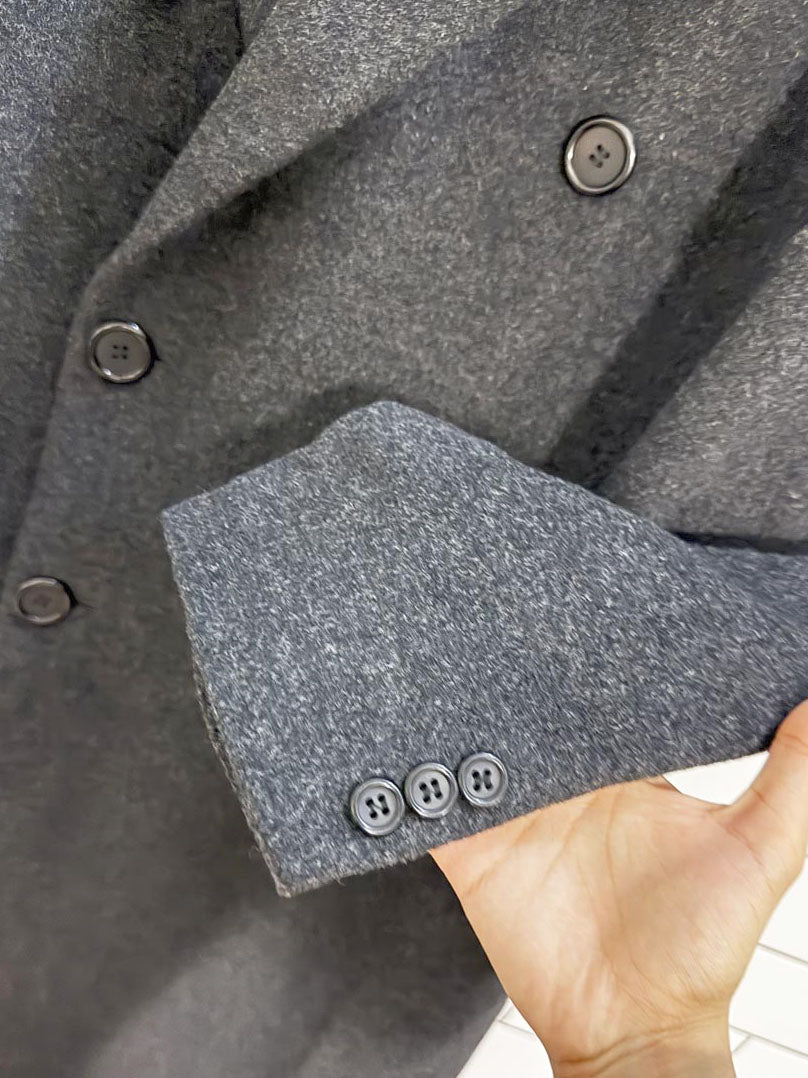vintage hammersley 100% wool double breasted coat | made in England - good market thrift store