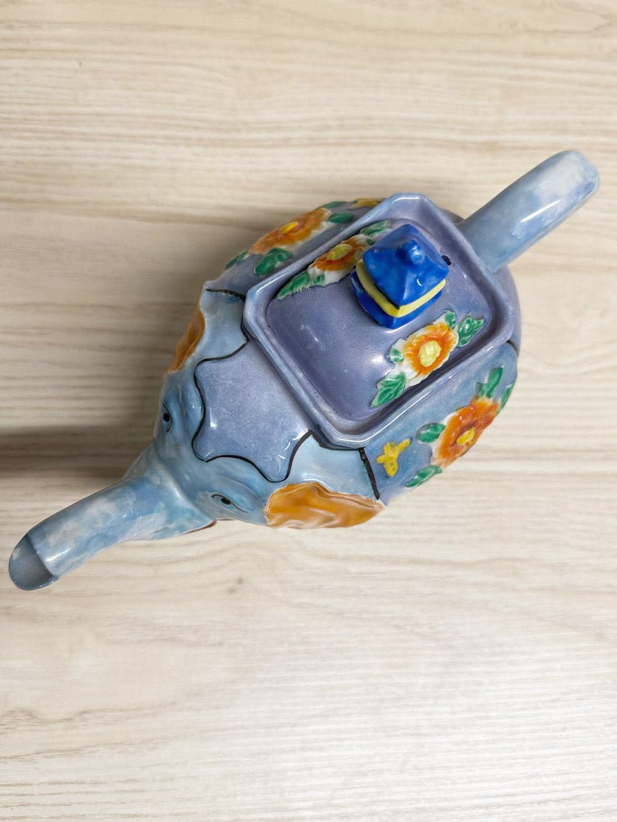 vintage hand - painted elephant tea pot | made in Japan - good market thrift store