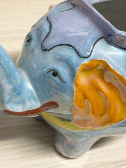 vintage hand - painted elephant tea pot | made in Japan - good market thrift store