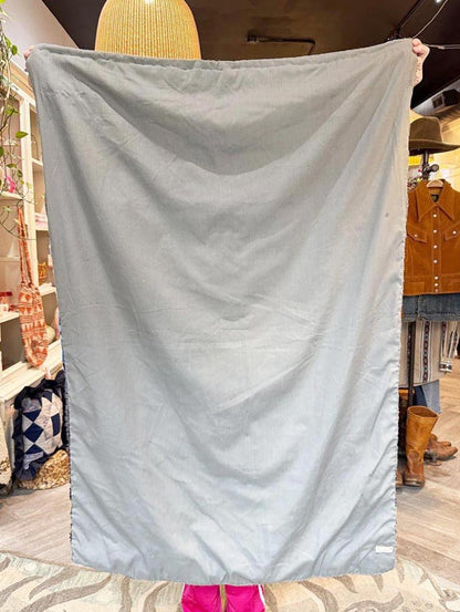 vintage hand - woven mountain scene rug | wall hanging - good market thrift store