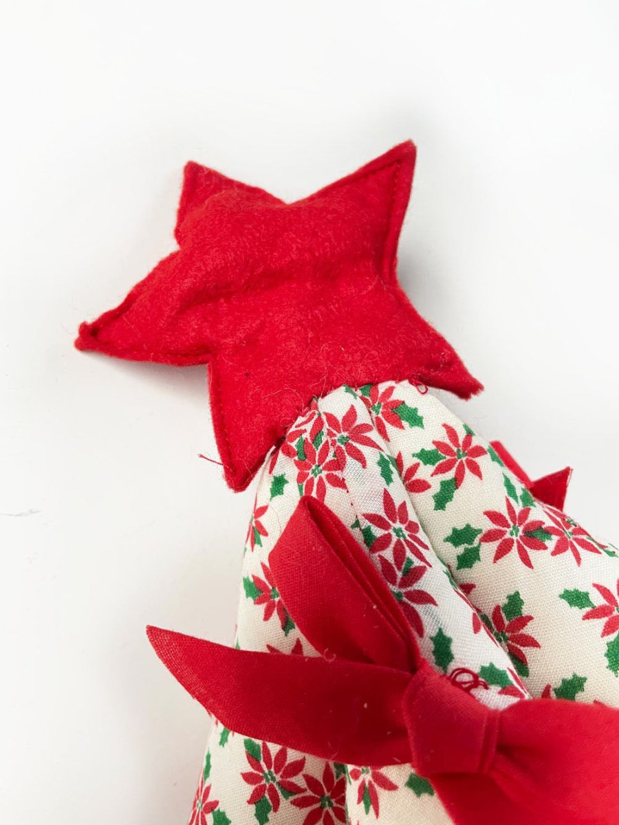 vintage handmade christmas tree plush - good market thrift store