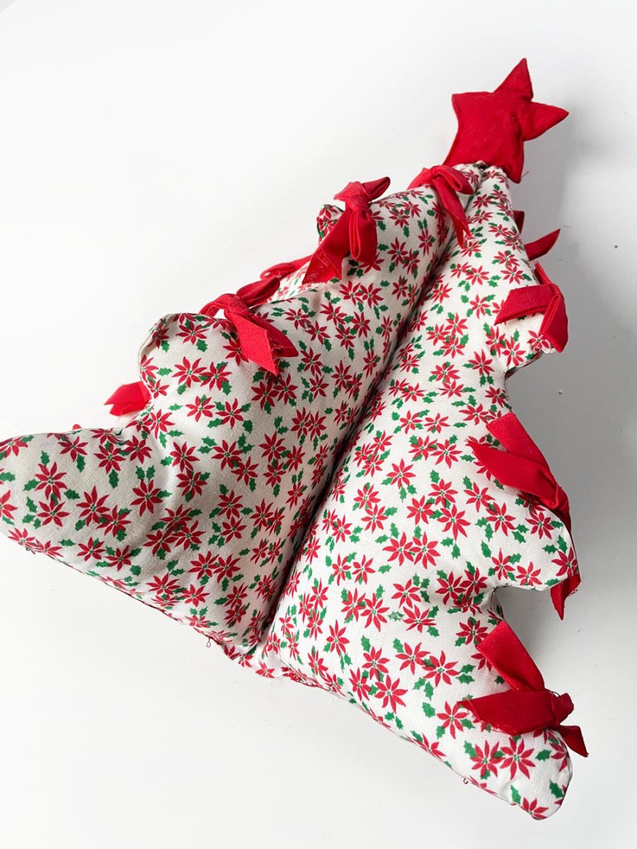 vintage handmade christmas tree plush - good market thrift store