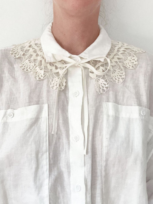 vintage handmade crochet knit collar | rework - good market thrift store