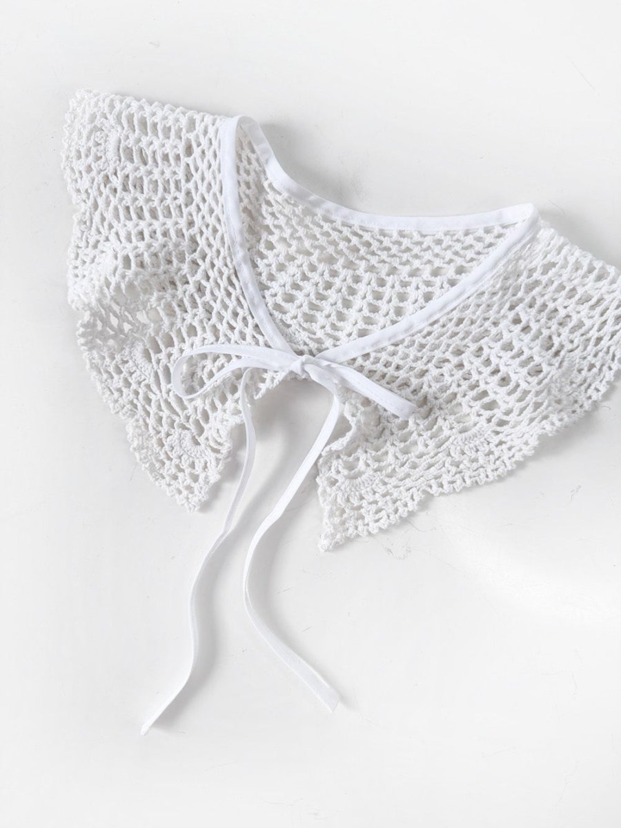 vintage handmade crochet knit collar | rework - good market thrift store