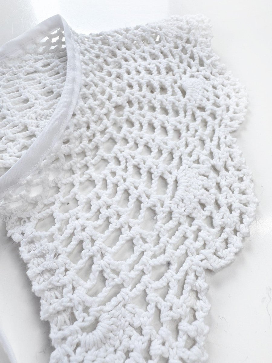 vintage handmade crochet knit collar | rework - good market thrift store