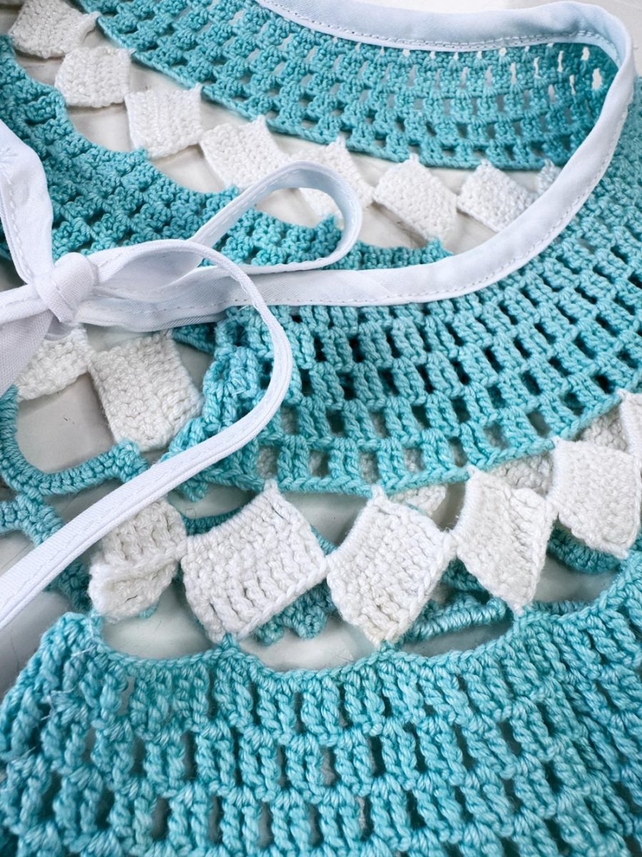 vintage handmade crochet knit collar | rework - good market thrift store
