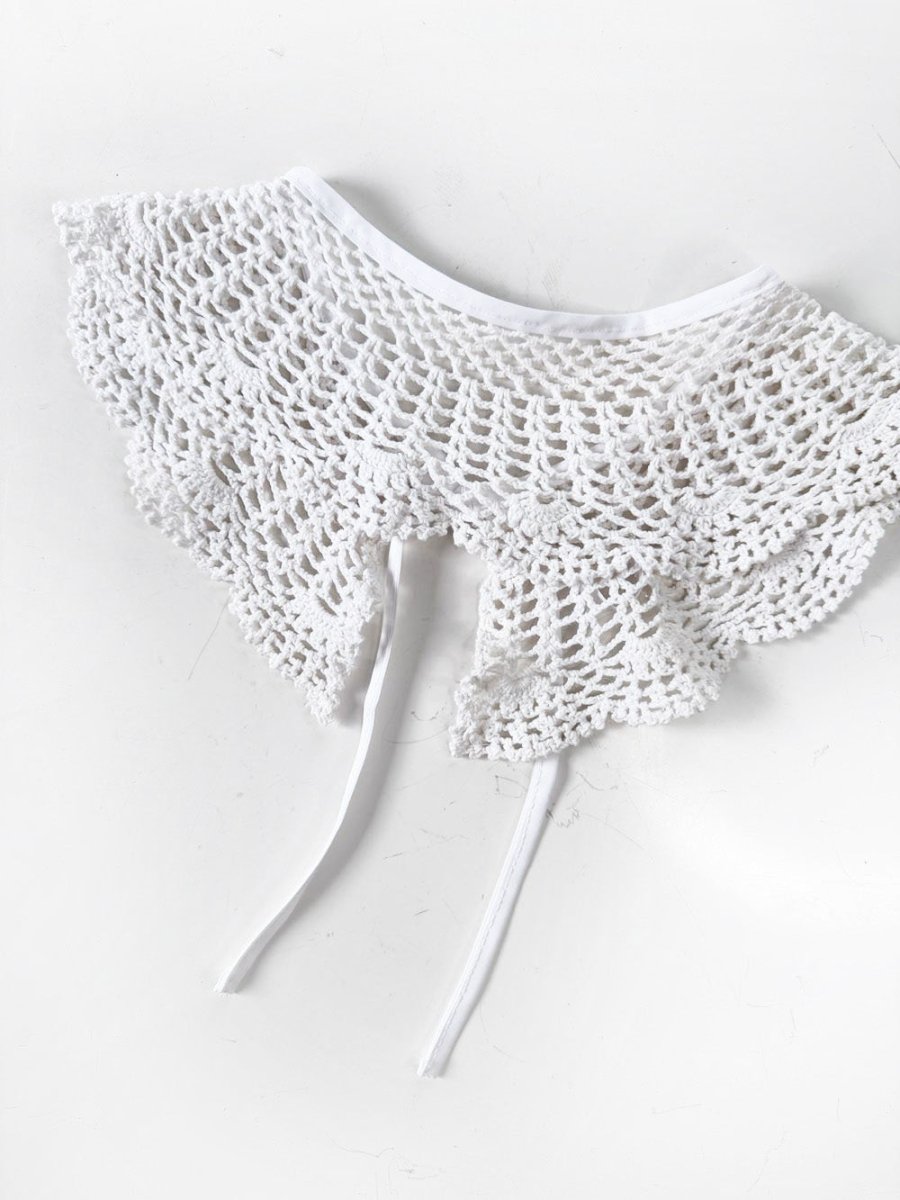 vintage handmade crochet knit collar | rework - good market thrift store
