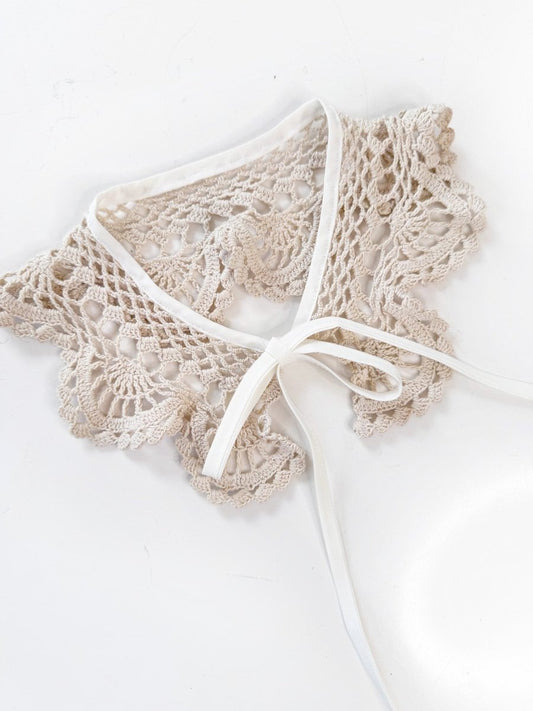 vintage handmade crochet knit collar | rework - good market thrift store