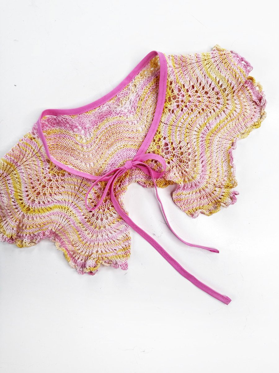 vintage handmade crochet knit collar | rework - good market thrift store