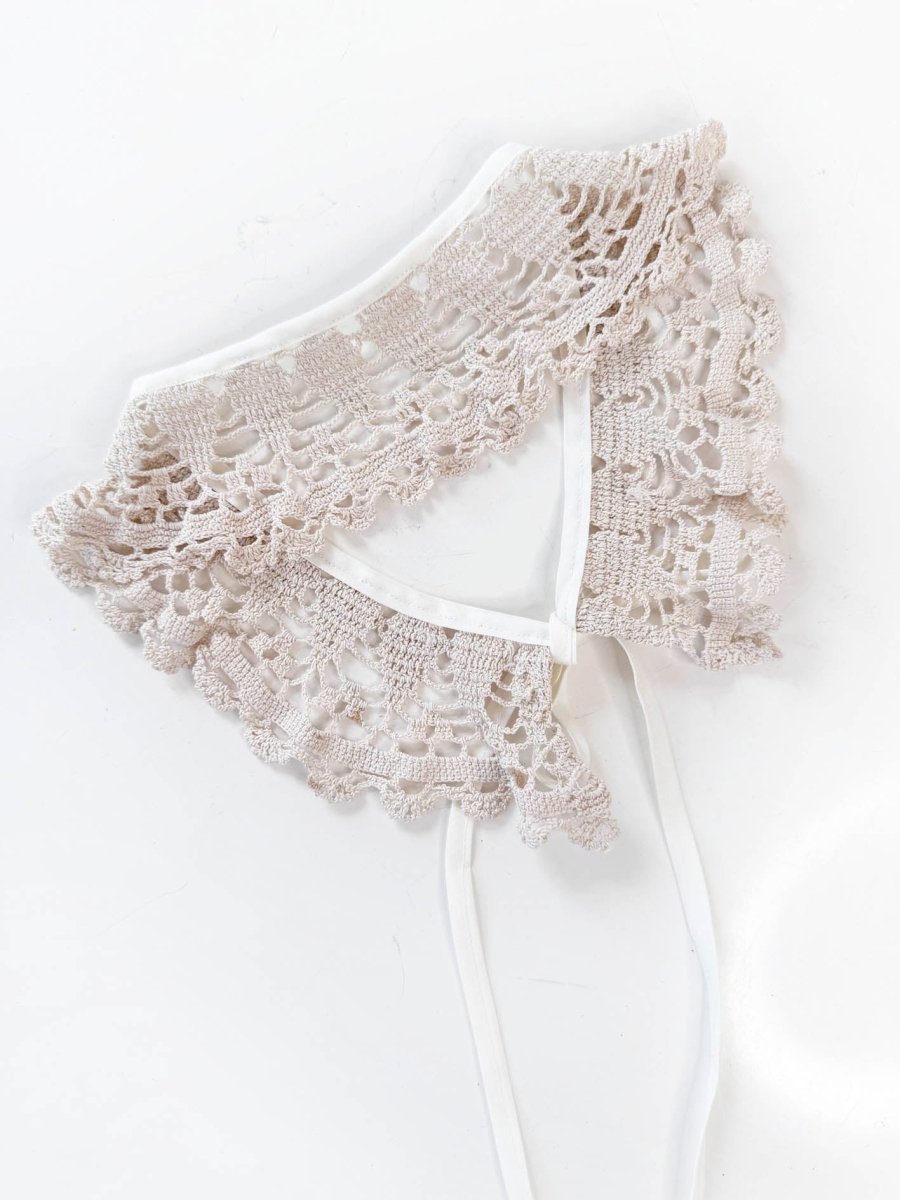 vintage handmade crochet knit collar | rework - good market thrift store
