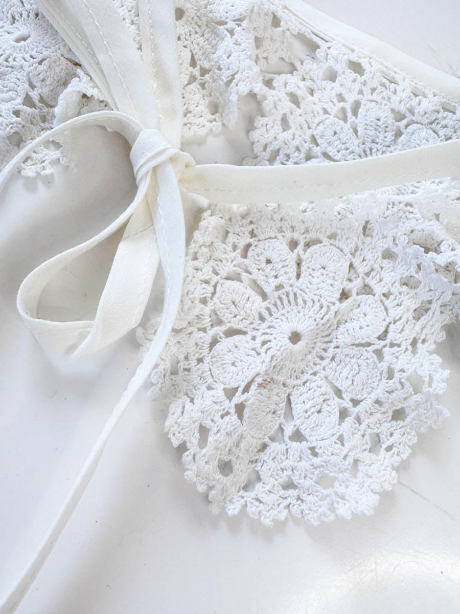 vintage handmade crochet knit collar | rework - good market thrift store