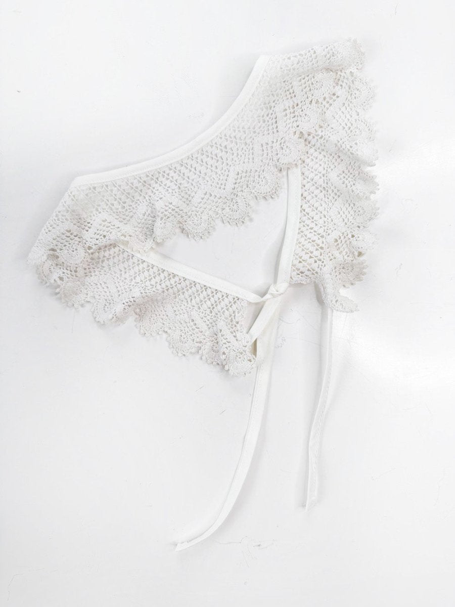 vintage handmade crochet knit collar | rework - good market thrift store