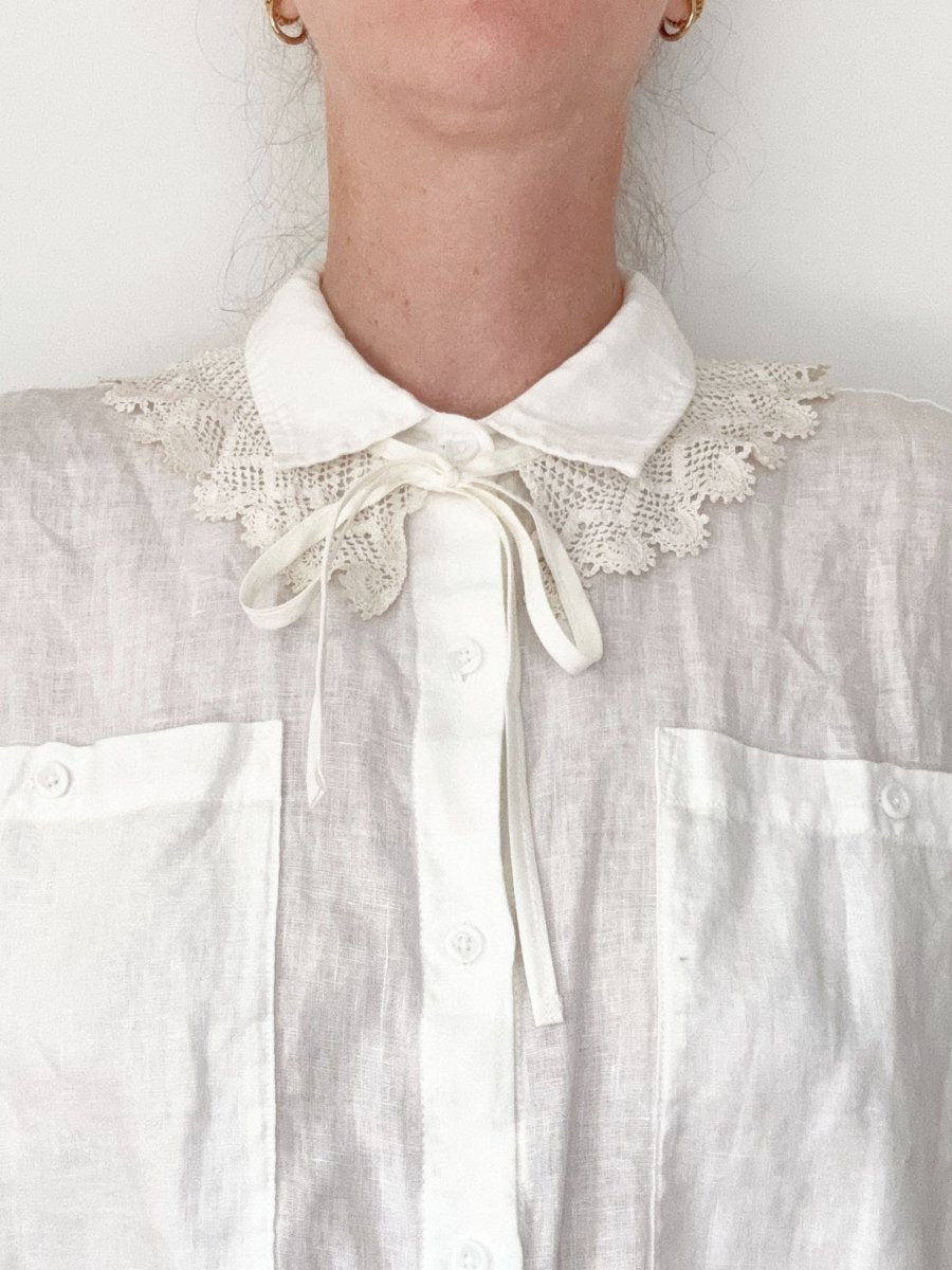 vintage handmade crochet knit collar | rework - good market thrift store