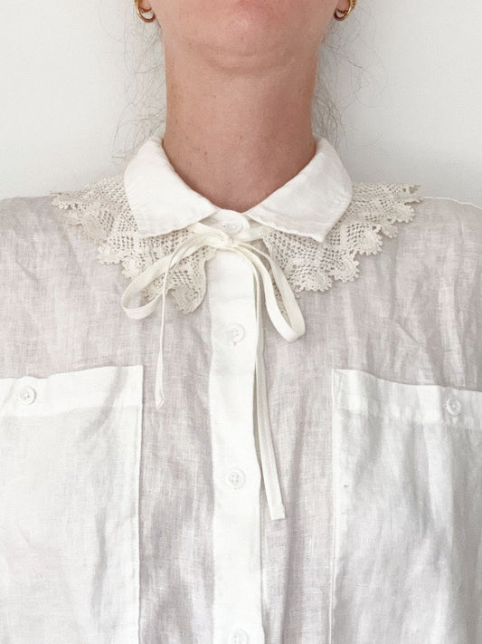 vintage handmade crochet knit collar | rework - good market thrift store