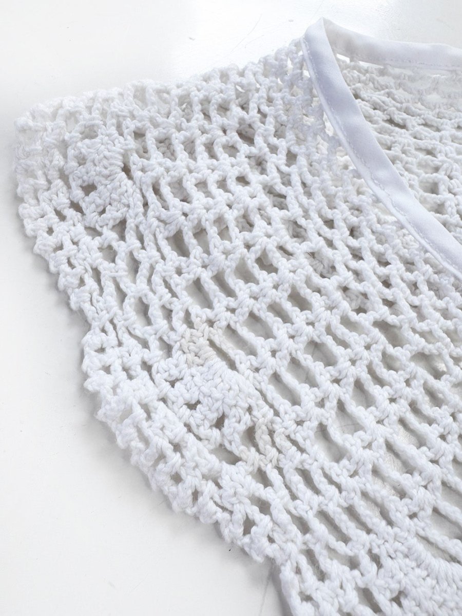 vintage handmade crochet knit collar | rework - good market thrift store