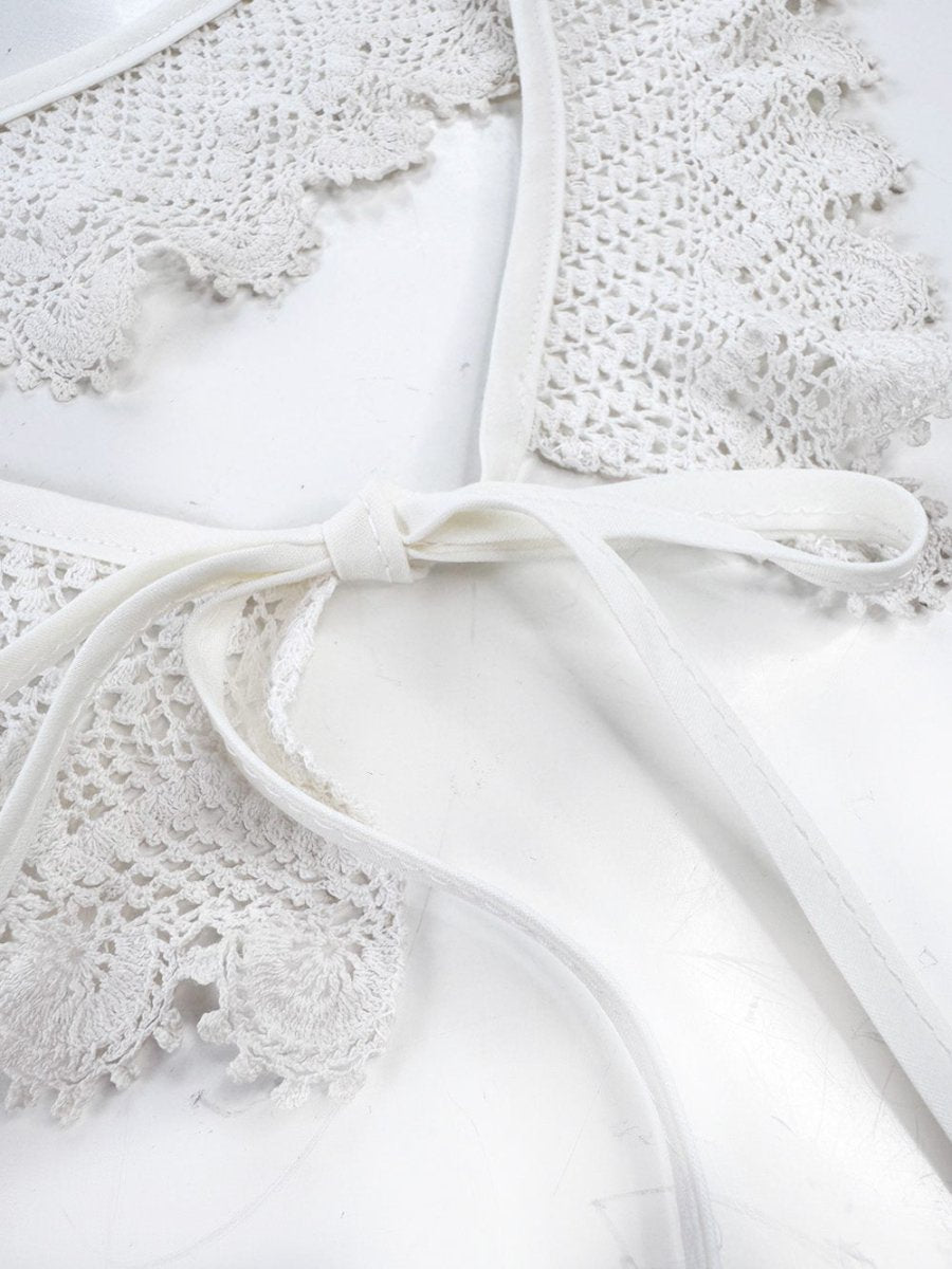 vintage handmade crochet knit collar | rework - good market thrift store