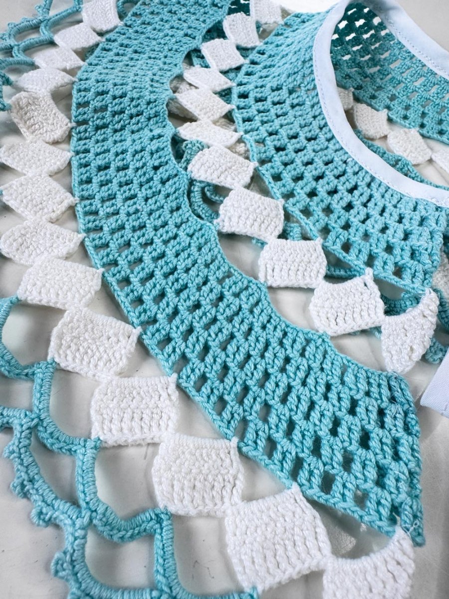 vintage handmade crochet knit collar | rework - good market thrift store