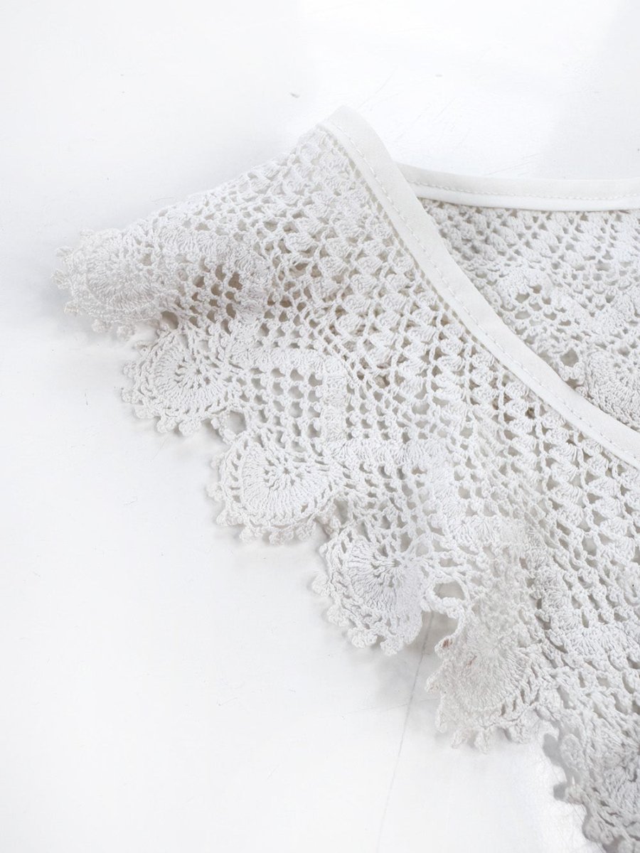 vintage handmade crochet knit collar | rework - good market thrift store