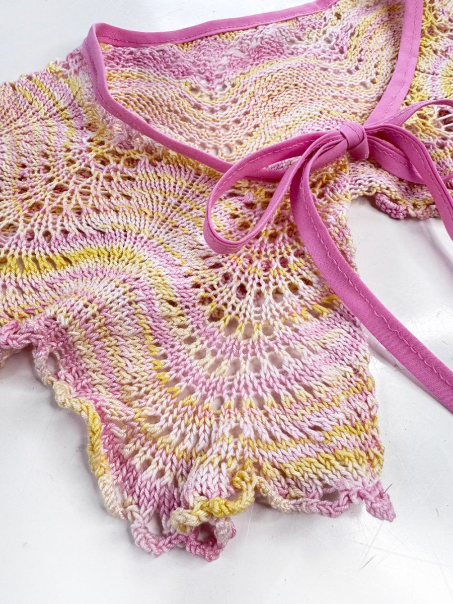 vintage handmade crochet knit collar | rework - good market thrift store