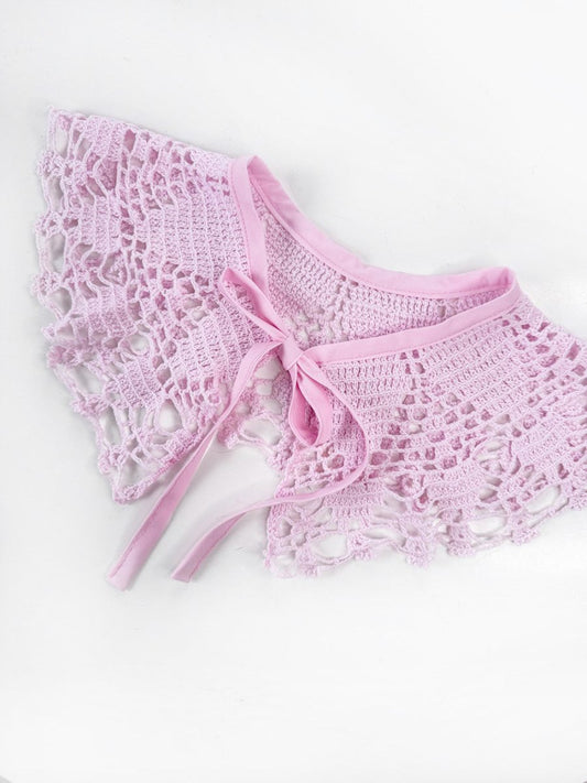 vintage handmade crochet knit collar | rework - good market thrift store