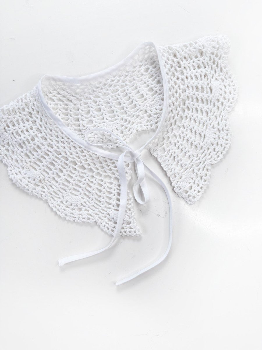 vintage handmade crochet knit collar | rework - good market thrift store