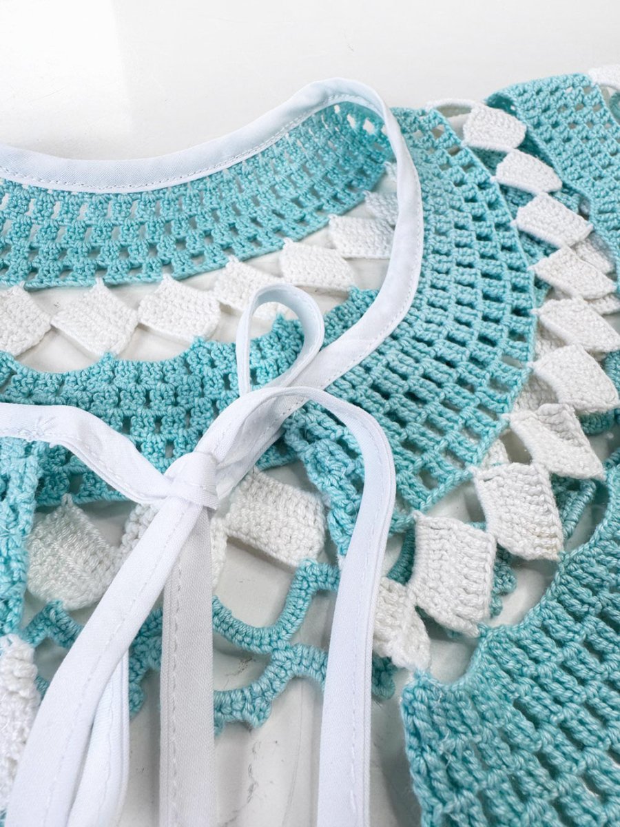 vintage handmade crochet knit collar | rework - good market thrift store