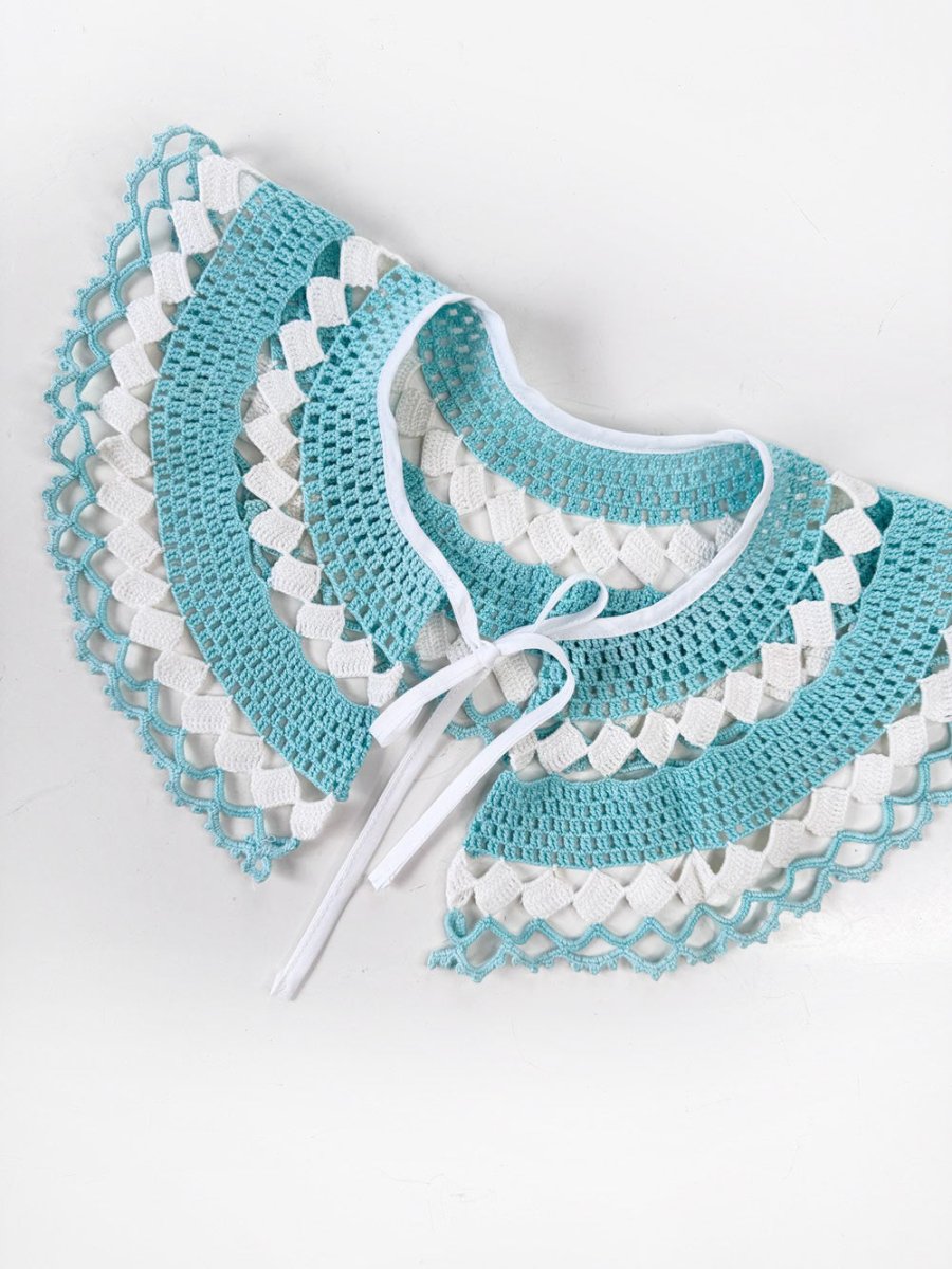 vintage handmade crochet knit collar | rework - good market thrift store