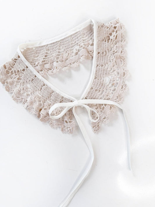 vintage handmade crochet knit collar | rework - good market thrift store