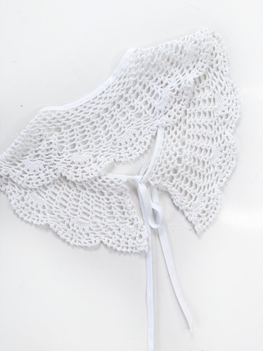vintage handmade crochet knit collar | rework - good market thrift store