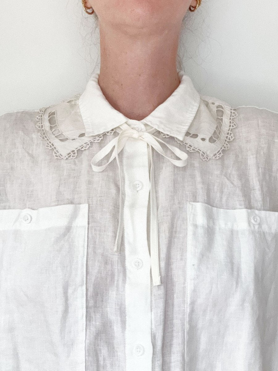 vintage handmade crochet knit collar | rework - good market thrift store