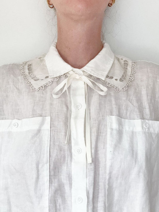 vintage handmade crochet knit collar | rework - good market thrift store