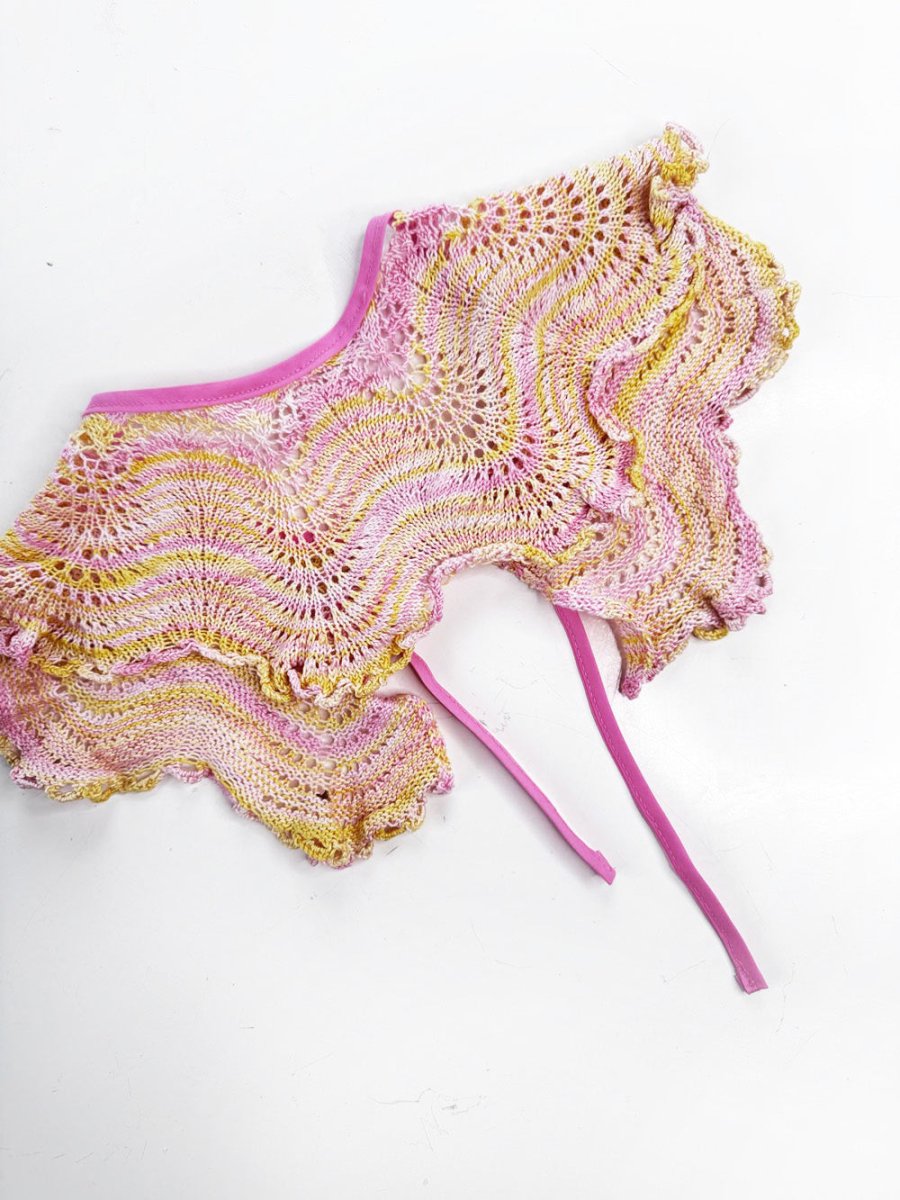 vintage handmade crochet knit collar | rework - good market thrift store