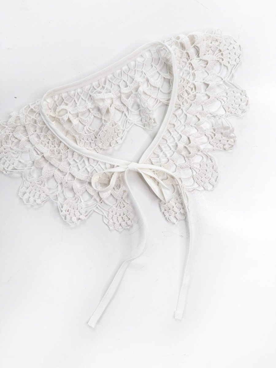 vintage handmade crochet knit collar | rework - good market thrift store