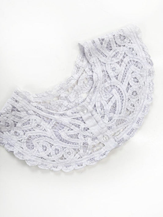 vintage handmade crochet lace collar | rework - good market thrift store