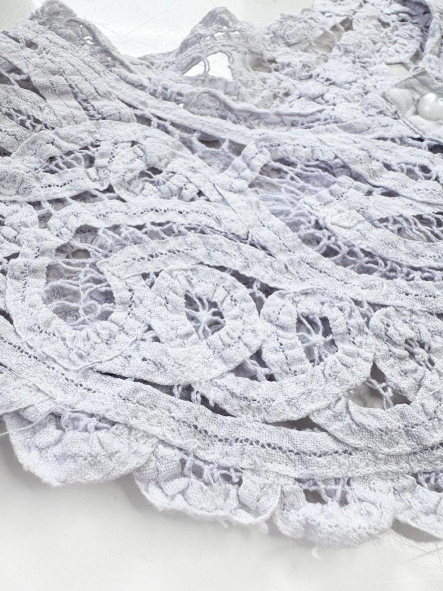 vintage handmade crochet lace collar | rework - good market thrift store