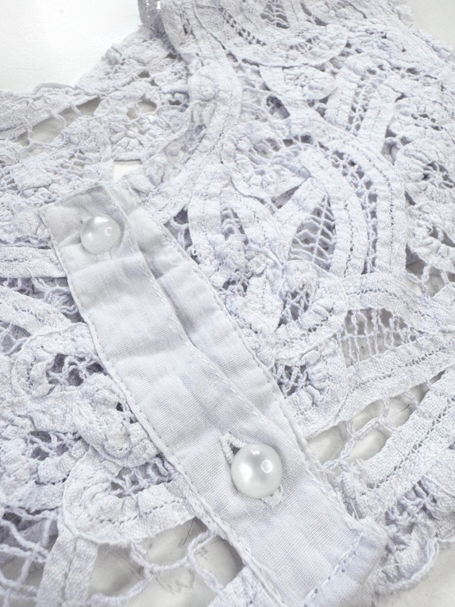 vintage handmade crochet lace collar | rework - good market thrift store