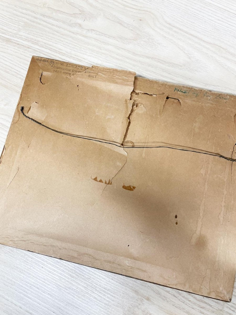 vintage handmade flower vase panting | ivy errey - good market thrift store