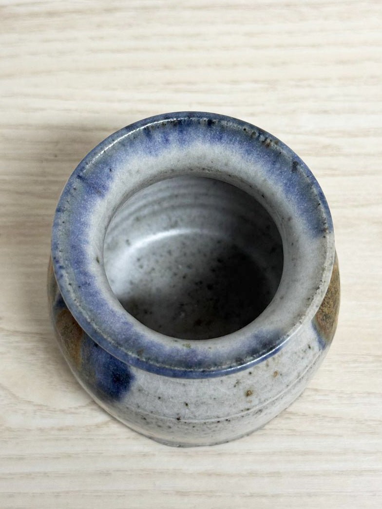 vintage handmade mini pottery jug - good market thrift store