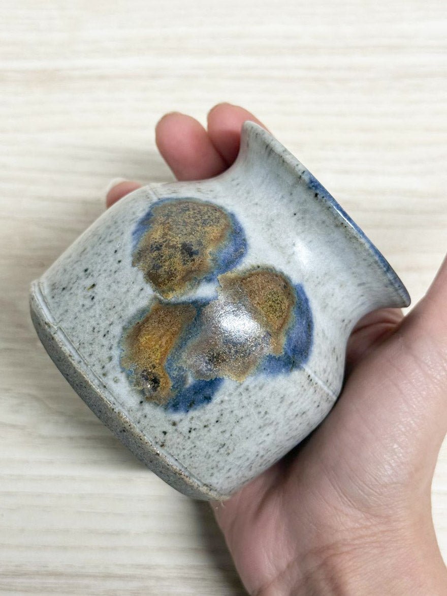 vintage handmade mini pottery jug - good market thrift store