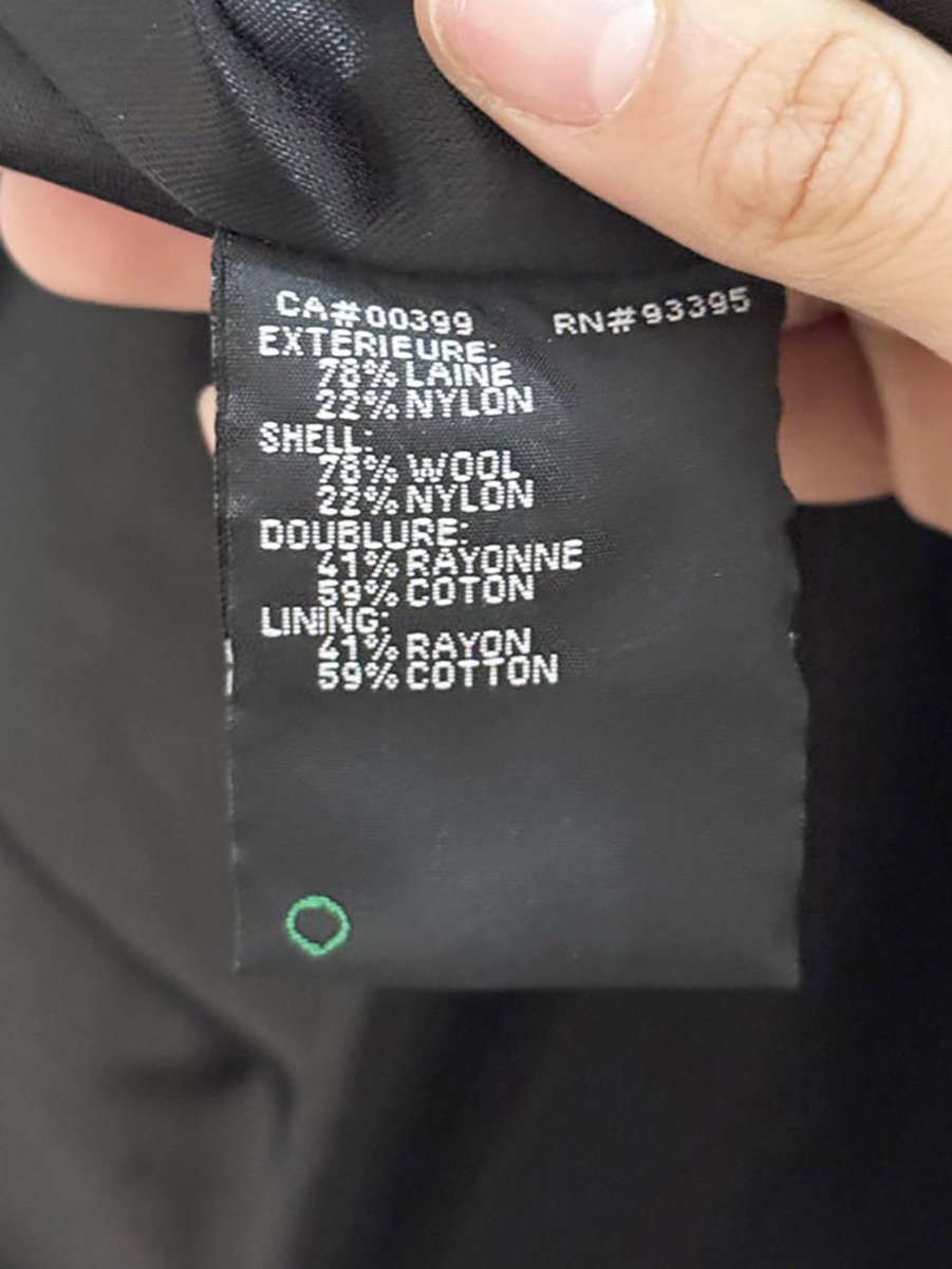 vintage hannah wool - blend long coat | exclusively made for laura - good market thrift store