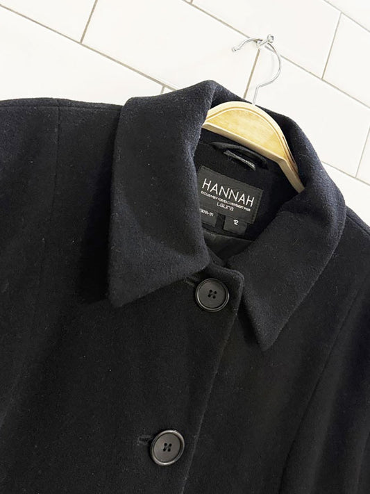 vintage hannah wool - blend long coat | exclusively made for laura - good market thrift store